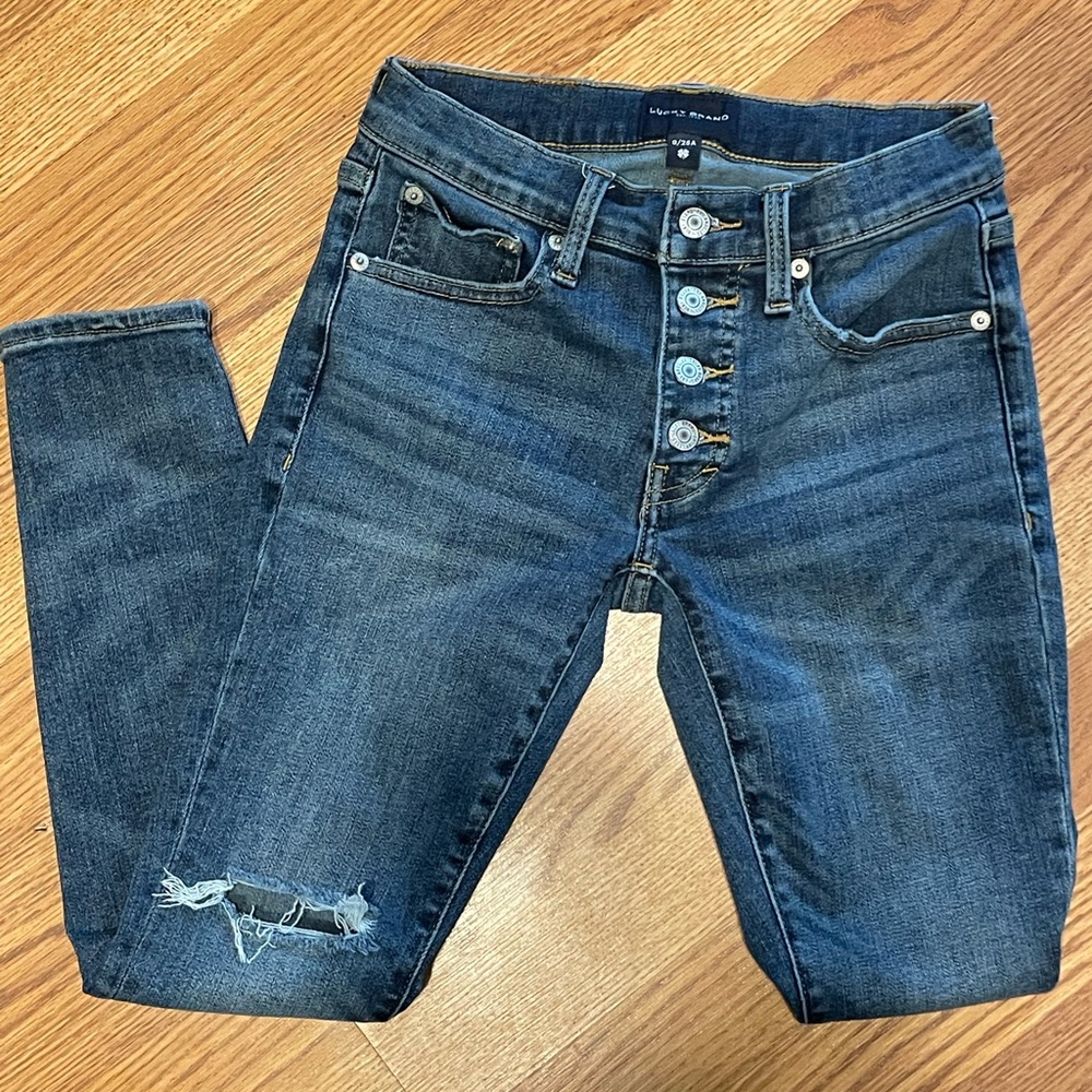 Ava Mid Rise Skinny-Lucky - Picture 6 of 7